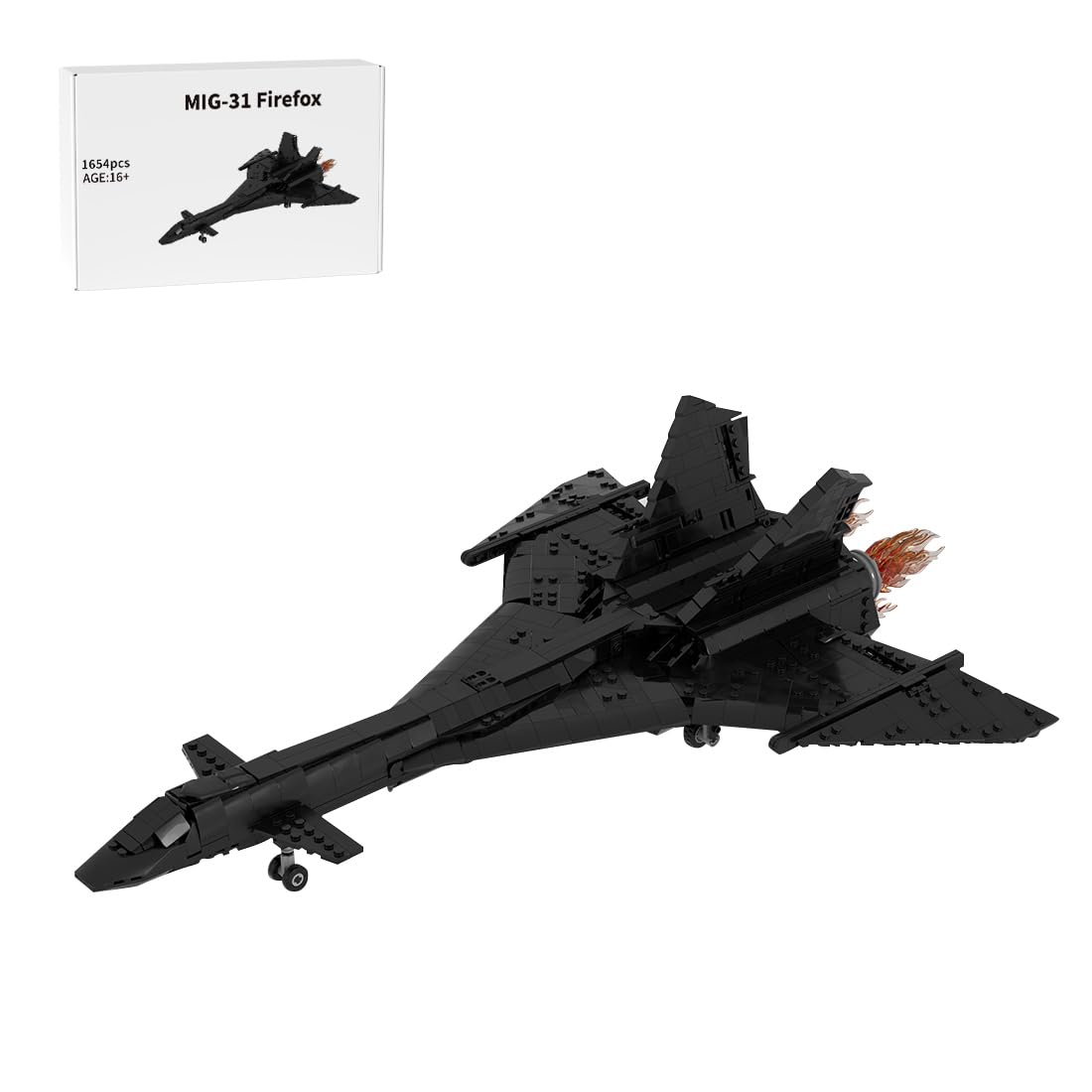 Amazon.com: GoAssemb MIG-31 Firefox Soviet Supersonic Fighter